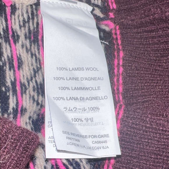 J. Crew Women's Lambswool Fair Isle Sweater with Sequins S - Picture 7 of 9